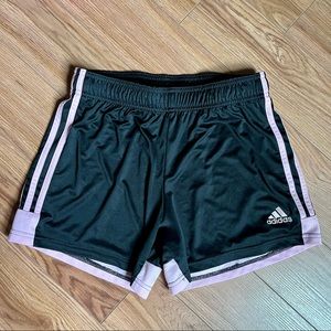 Adidas soccer shorts black and pink
